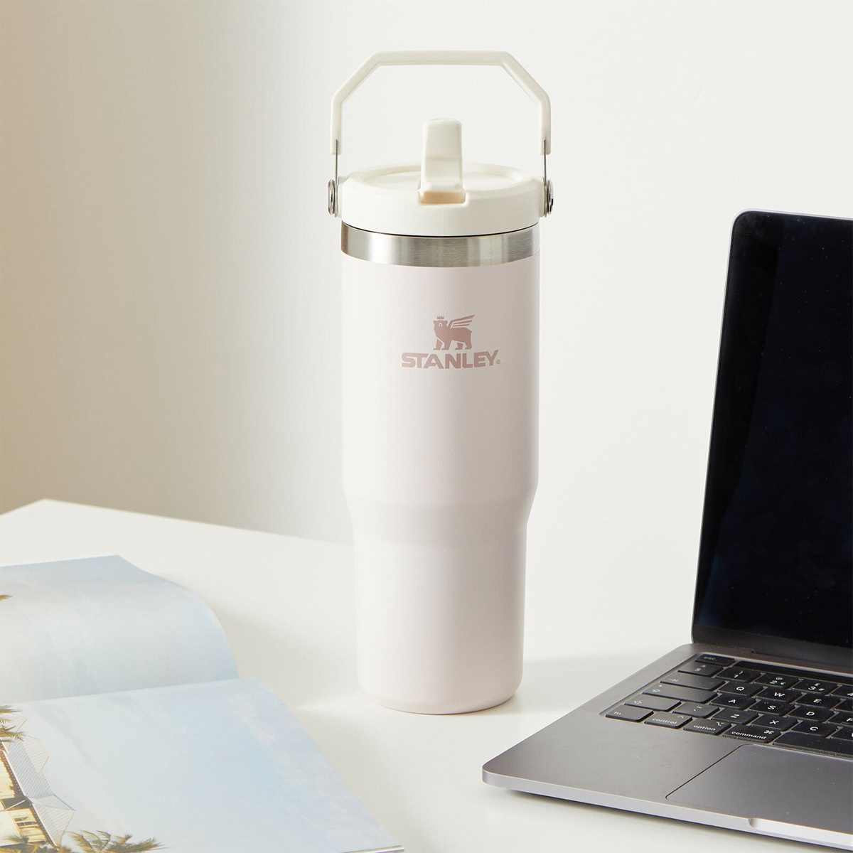 Stanley IceFlow Flip Straw 2.0 Tumbler - 30oz in Rose Quartz 