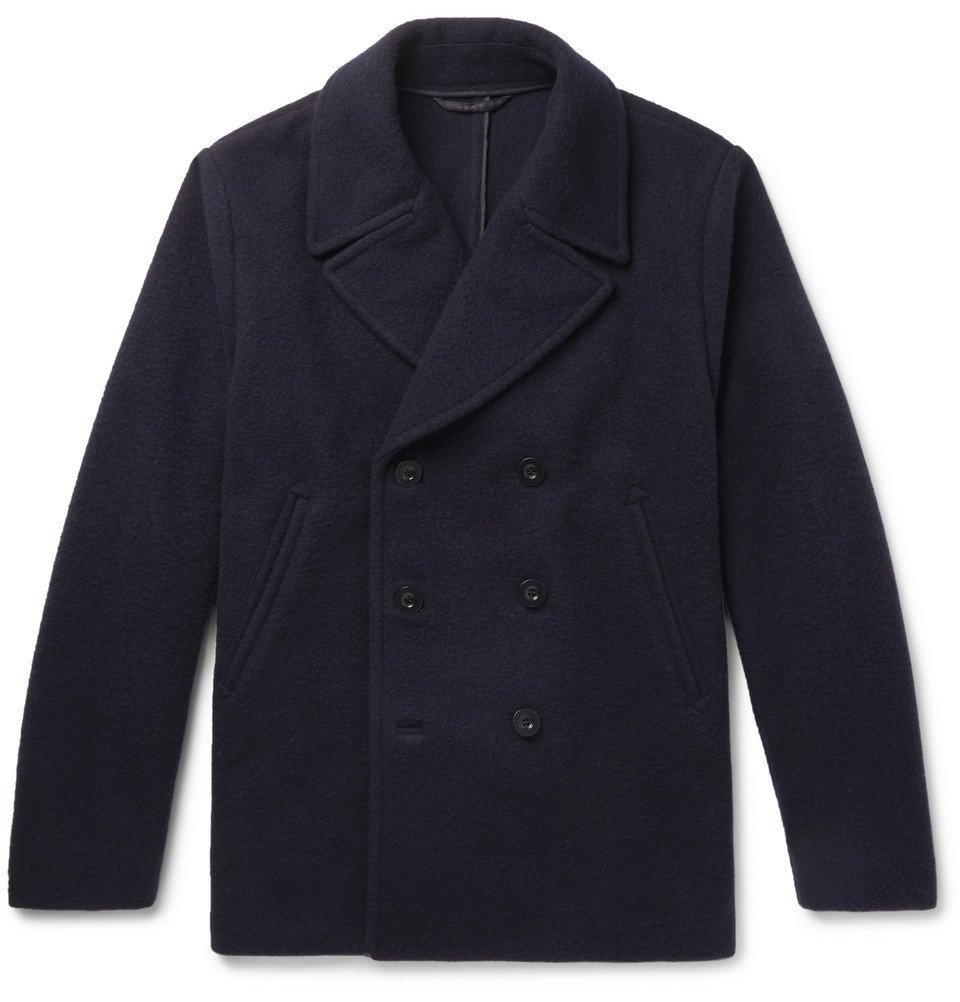 Mr P. - Double-Breasted Virgin Wool and Cashmere-Blend Bouclé Peacoat ...
