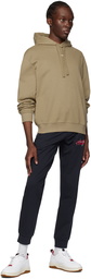 Hugo Brown Relaxed-Fit Hoodie