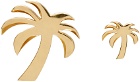 Palm Angels Gold Palm Earrings