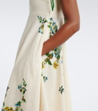 Alémais Phyllis floral linen maxi dress
