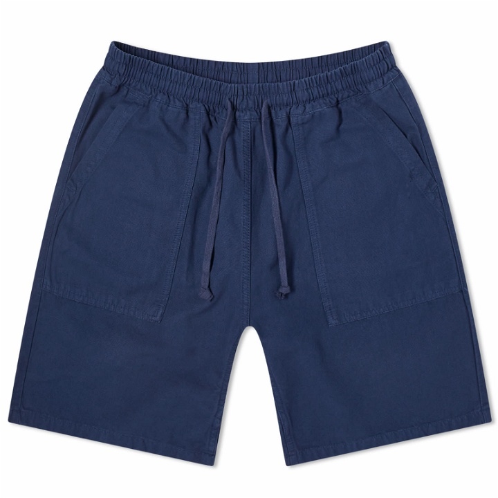 Photo: Service Works Men's Classic Canvas Chef Shorts in Navy
