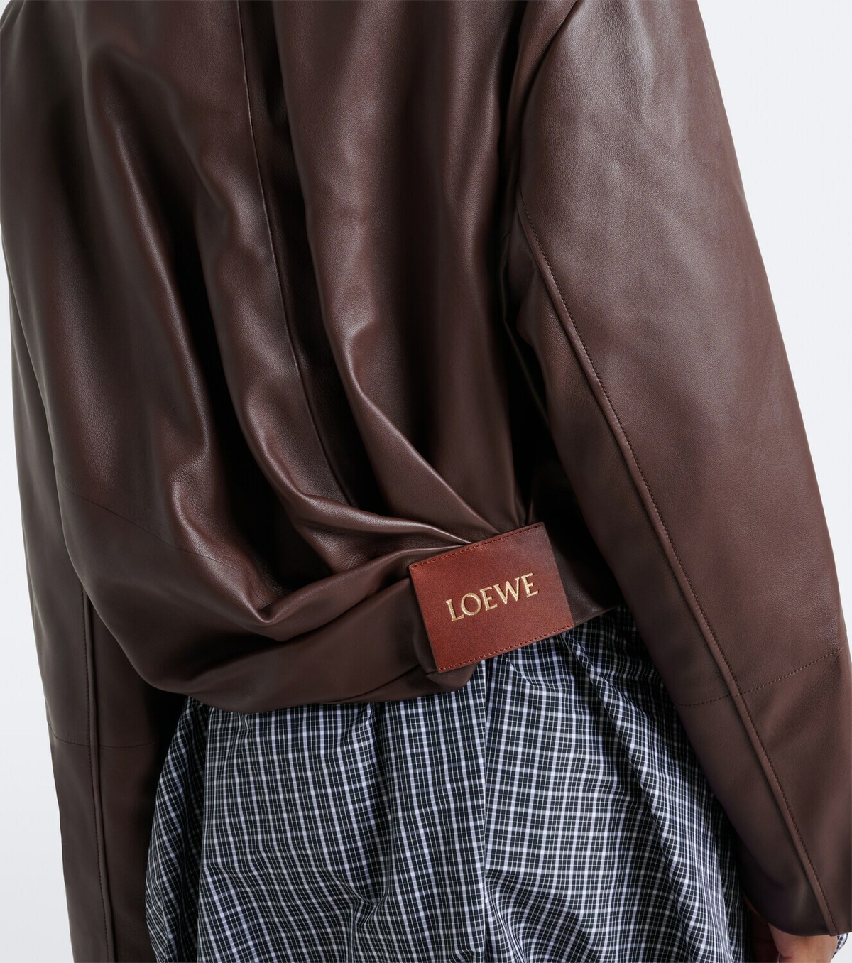 Loewe Draped leather jacket