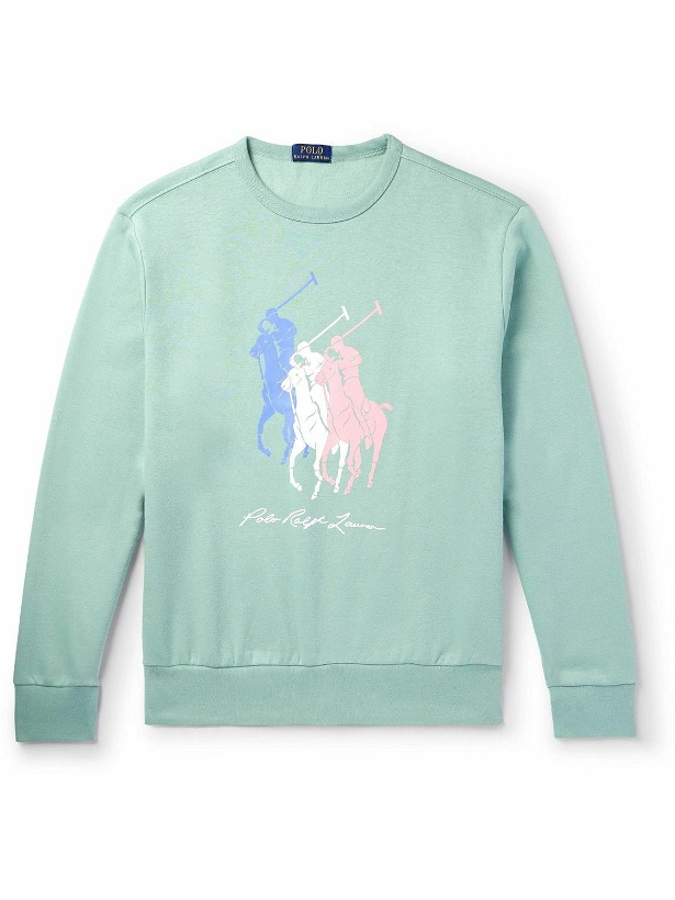 Photo: Polo Ralph Lauren - Printed Cotton-Blend Jersey Sweatshirt - Green