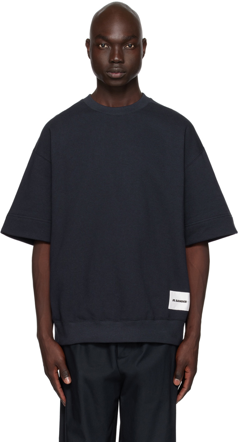 Jil Sander Navy Patch Sweatshirt Jil Sander