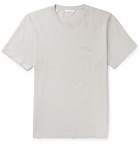 Helmut Lang - Stacked Logo-Embroidered Cotton-Jersey T-Shirt - Gray