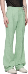 TAAKK Green Flared Trousers