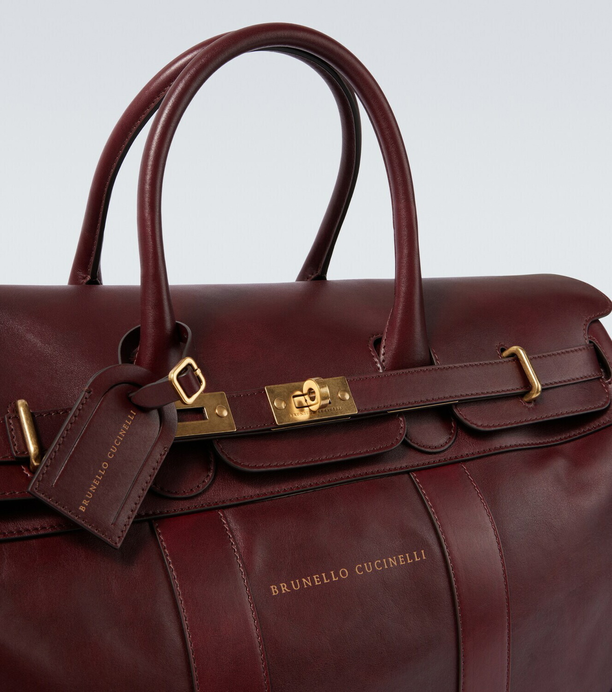 Brunello Cucinelli Leather duffel bag