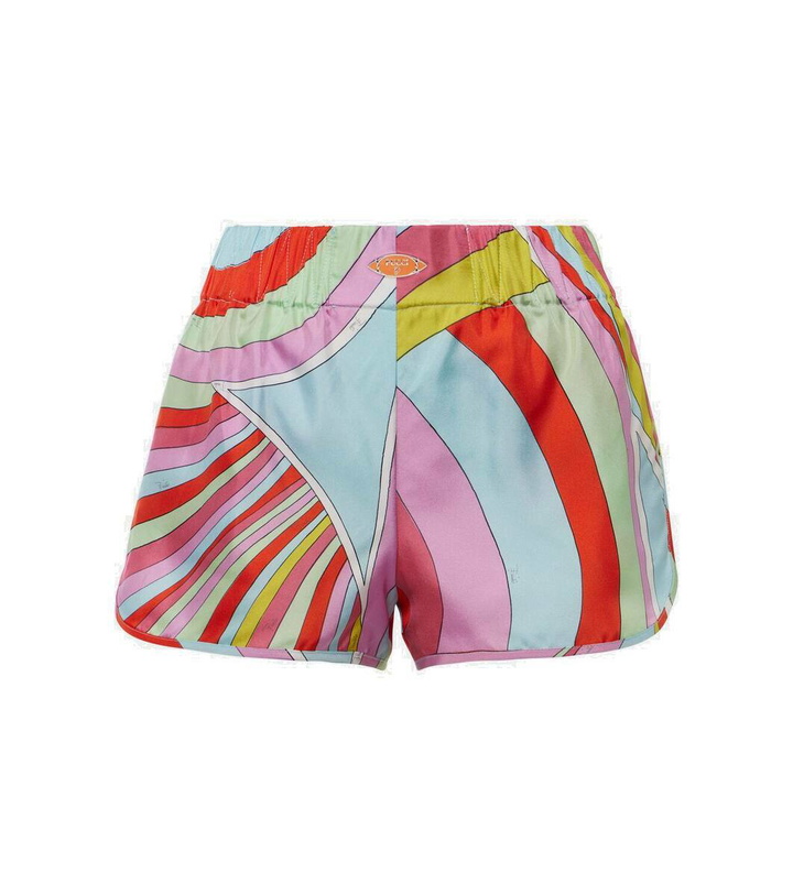 Photo: Pucci Printed silk twill shorts