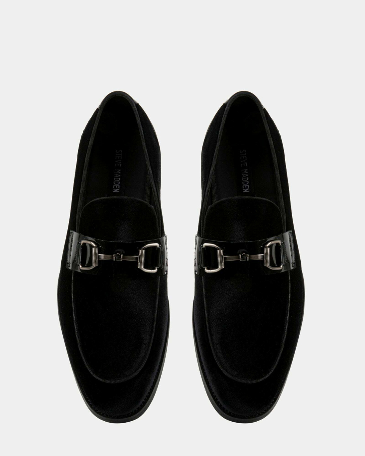 Steve Madden Edmont Loafers in Black Velvet