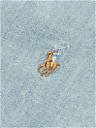 Polo Ralph Lauren - Slim-Fit Washed Cotton-Chambray Shirt - Blue