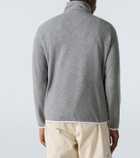 Brunello Cucinelli Cashmere and cotton-blend half-zip sweatshirt