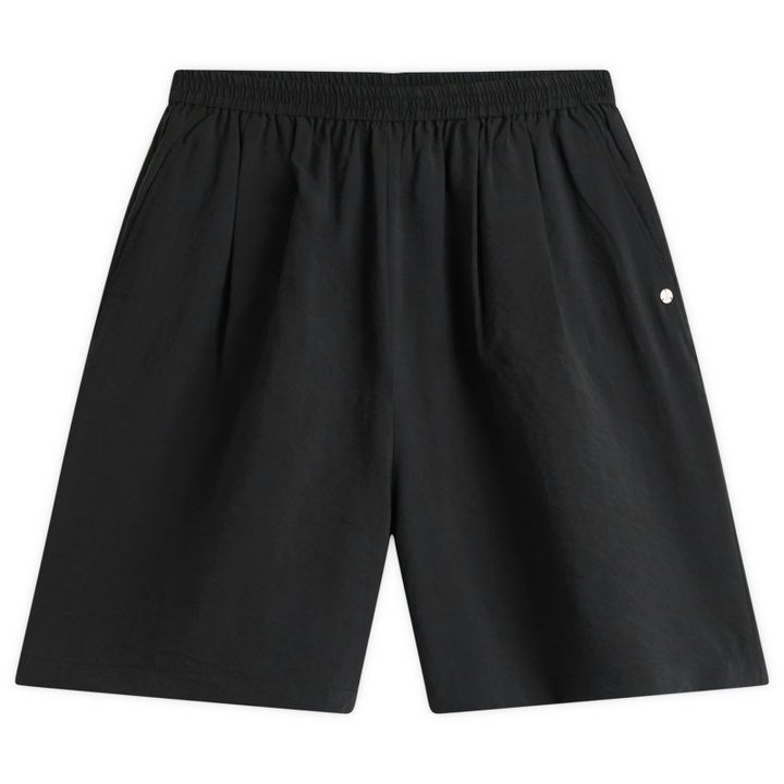 Photo: STEL Women's box pleated shorts in Black