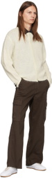 Dunst Off-White Button Cardigan