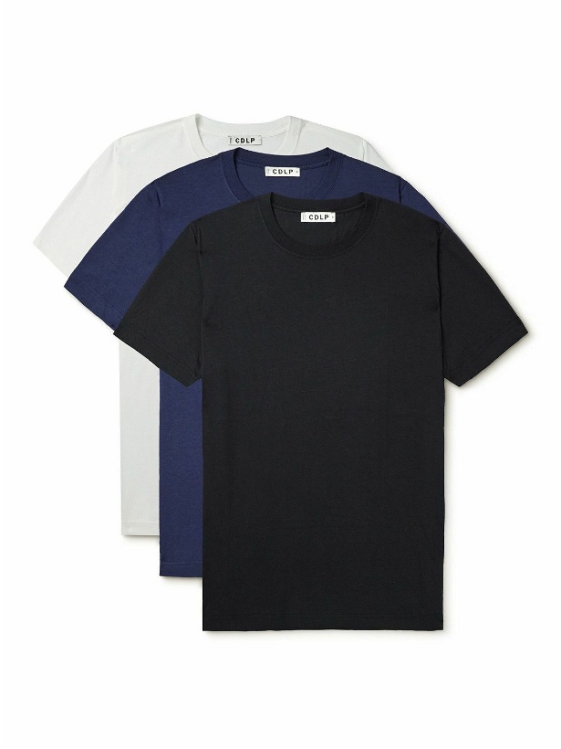 Photo: CDLP - Three-Pack Lyocell and Pima Cotton-Blend Jersey T-Shirts - Multi