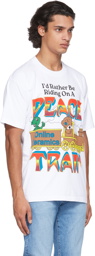 Online Ceramics White 'Peace Train' T-Shirt