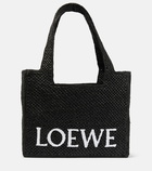 Loewe Paula's Ibiza Medium logo raffia tote bag