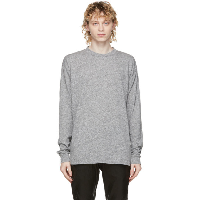 Photo: John Elliott Grey Classic University Long Sleeve T-Shirt