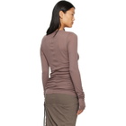 Rick Owens DRKSHDW Taupe Tower Basic LS T-shirt