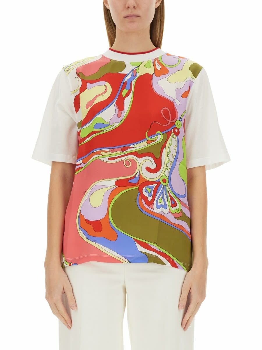 PUCCI Printed Mesh T-shirt Emilio Pucci PUCCI Printed Mesh T-shirt Emilio Pucci