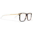 Bottega Veneta - Square-Frame Acetate and Gold-Tone Optical Glasses - Brown