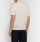 Mr P. - Striped Cotton Polo Shirt - Yellow