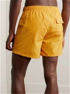 Bather - Straight-Leg Mid-Length Recycled Swim Shorts - Yellow