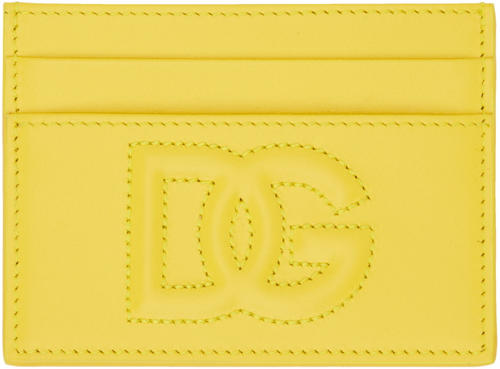 Photo: Dolce&Gabbana Gold Logo Card Holder