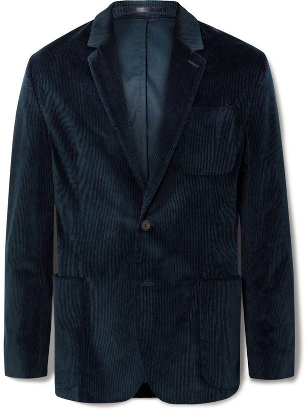 Photo: Paul Smith - Slim-Fit Cotton-Blend Corduroy Suit Jacket - Blue