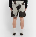 John Elliott - Practice Cow-Print Mesh Shorts - White