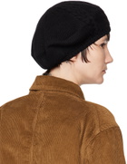 Y's Black Cable Beret