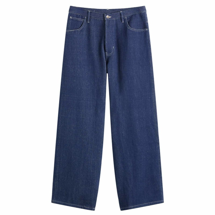 Photo: Story mfg. Men's Story mfg Poetry Selvedge Denim Jeans in Blue