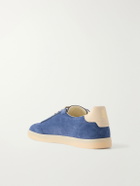 Brunello Cucinelli - Coda di Rondine Suede Sneakers - Blue