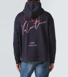 Valentino Logo cotton-blend jersey hoodie
