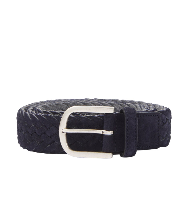 Photo: Canali Braided suede belt