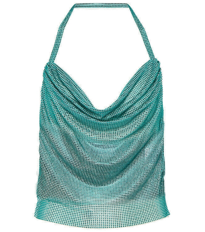 Photo: Giuseppe di Morabito Crystal-embellished halterneck top
