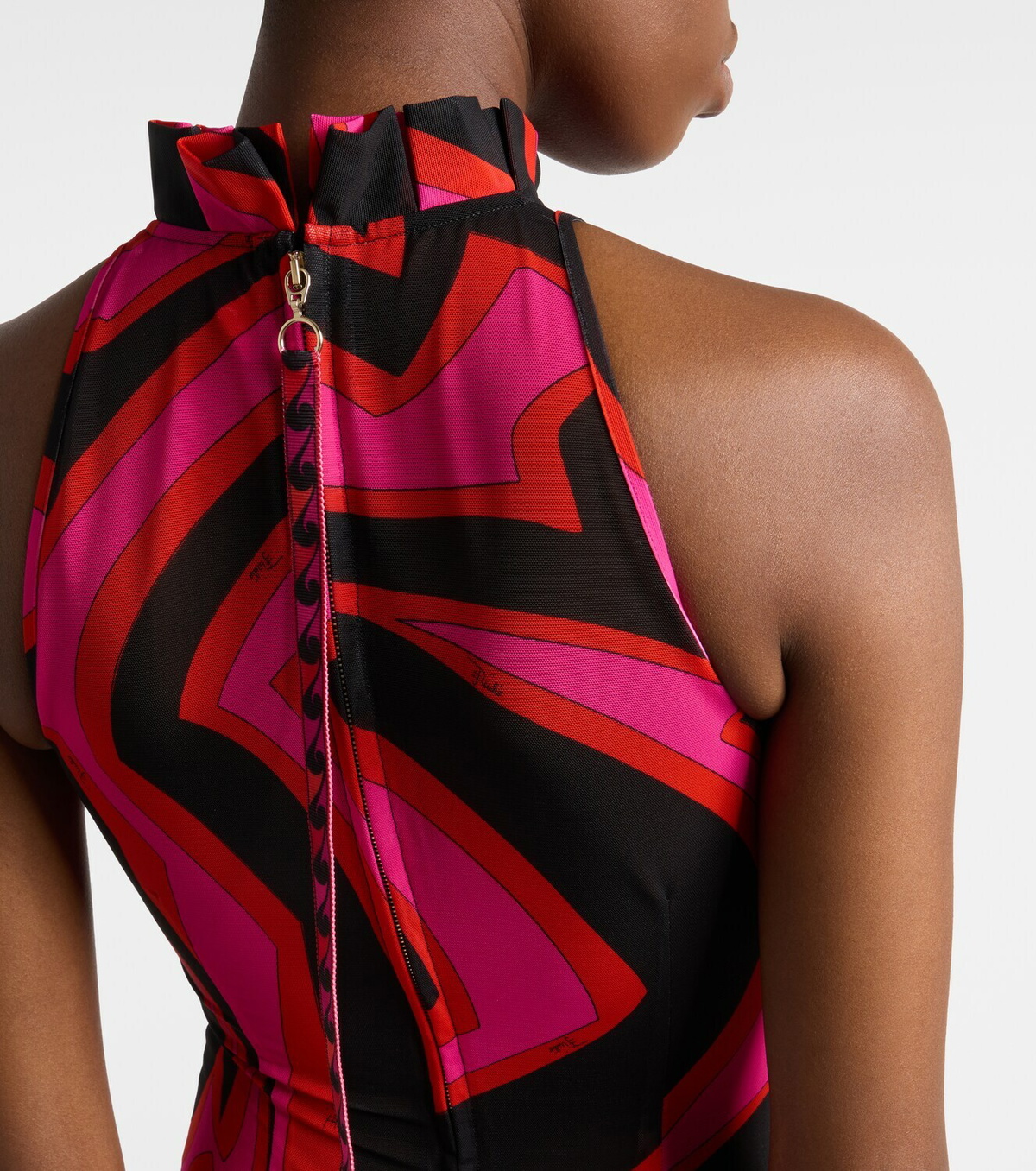 Pucci Labirinto halterneck maxi dress