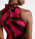 Pucci Labirinto halterneck maxi dress