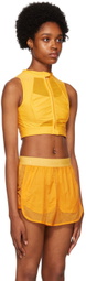Outdoor Voices Yellow Zip Sport Bra