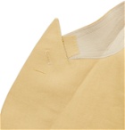 Maximilian Mogg - Slim-Fit Double-Breasted Linen Suit Jacket - Yellow
