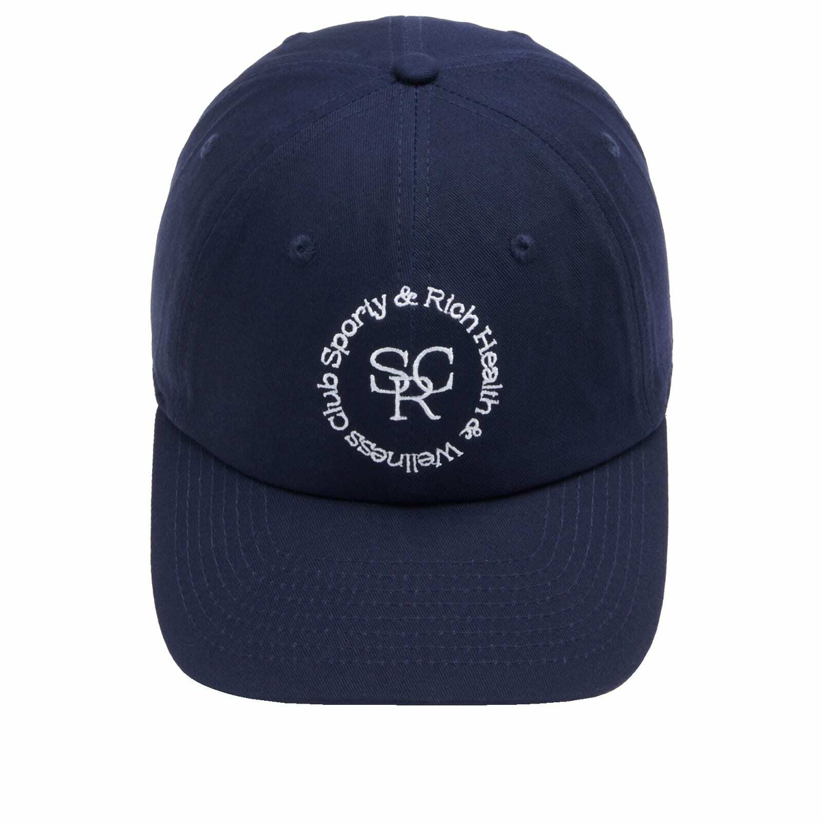帽子 Sporty and Rich Cap Sporty & Rich Prince Sporty Embroidered Cotton Cap | White