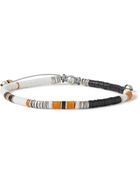 M.COHEN - Sterling Silver and Vinyl Beaded Bracelet - White