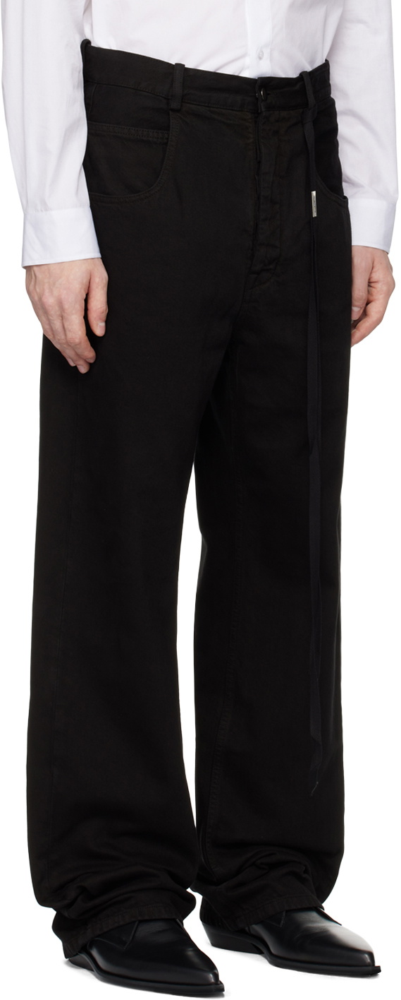Ann Demeulemeester Black Ronald 5 Pocket Comfort Jeans