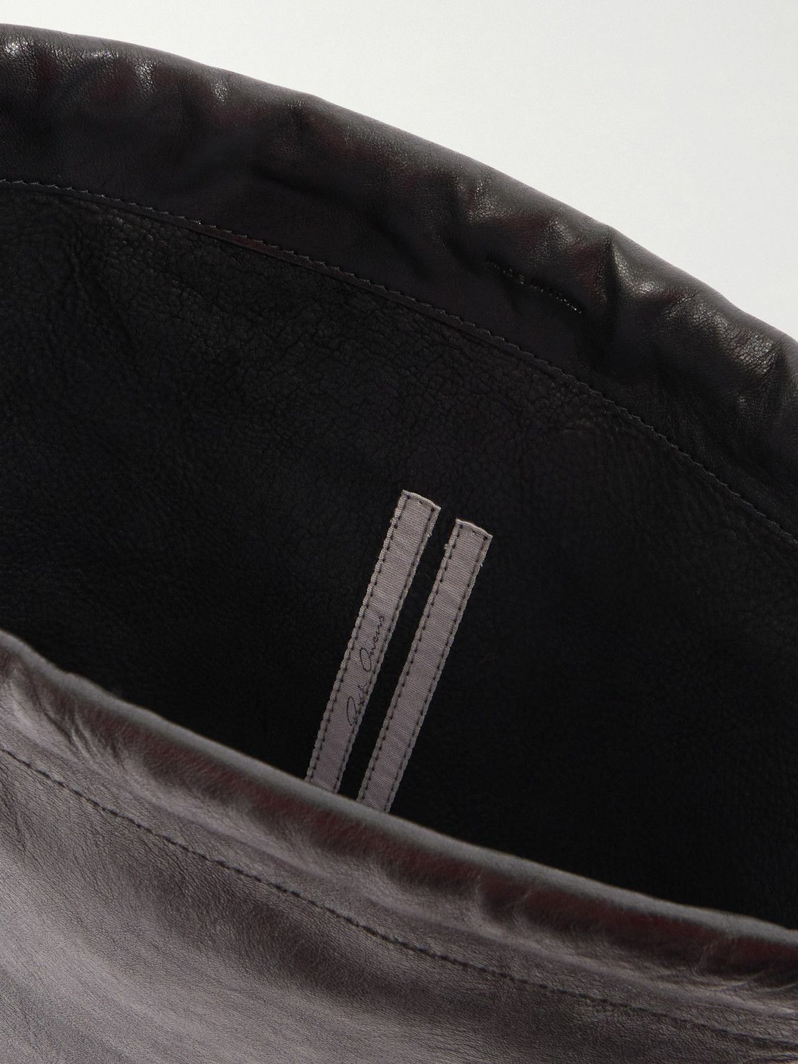 Rick Owens - Embellished Leather Drawstring Backpack