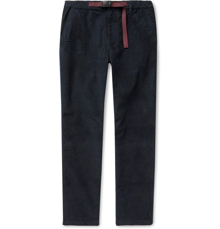 Photo: J.Crew - Slim-Fit Belted Stretch-Cotton Corduroy Trousers - Blue