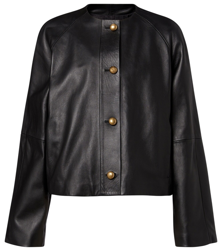 Photo: Max Mara Bouquet leather jacket
