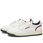 Autry Men's Open Low Sneakers in White/Blue