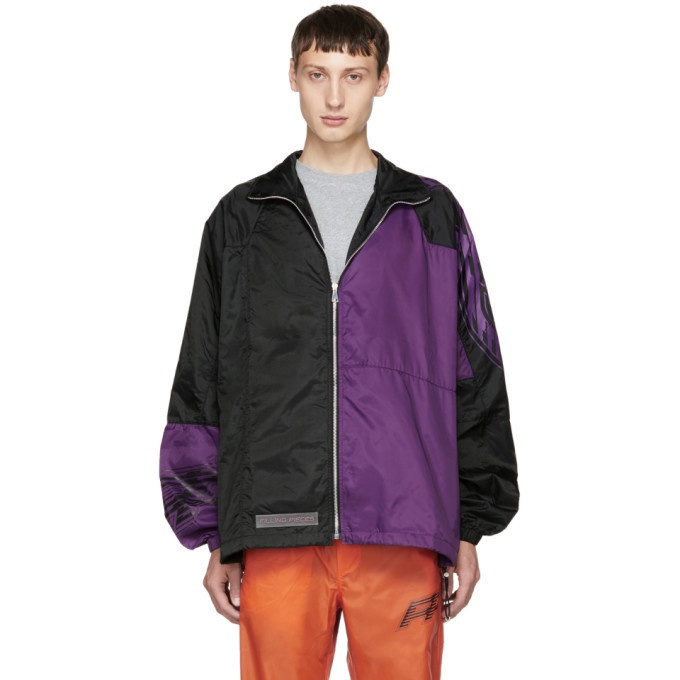Photo: Filling Pieces Black and Purple Panelled Jacket