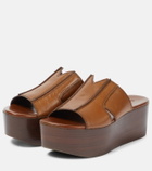 See By Chloe - Hazel leather platform slides