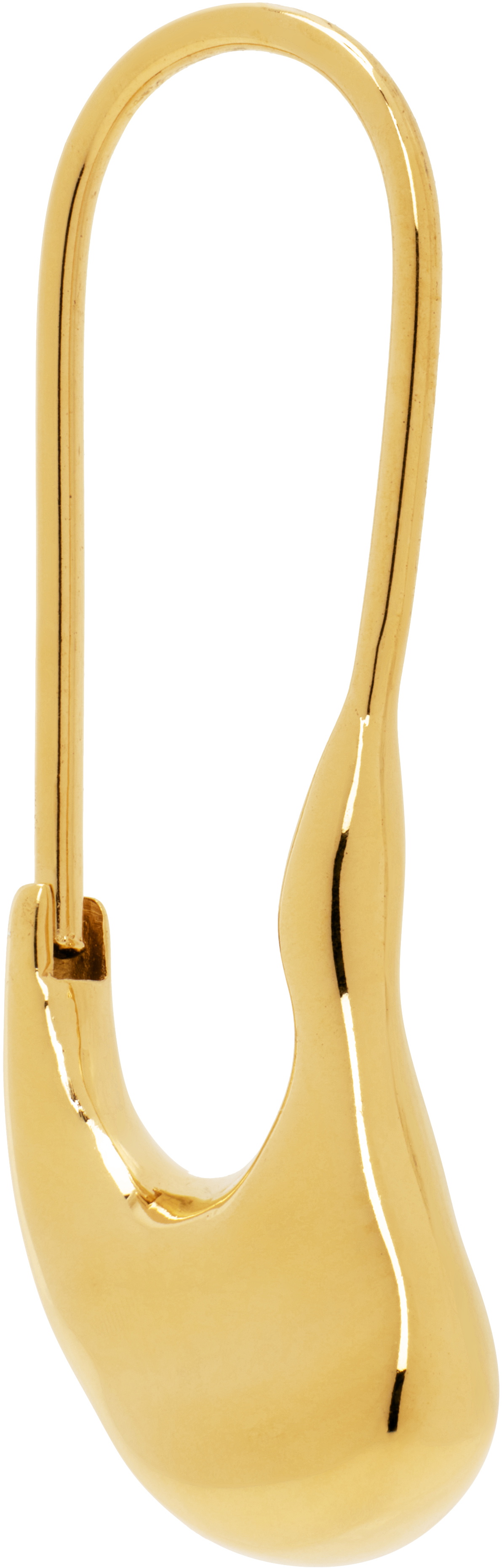 Maria Black Gold Pebble Mini Single Earring